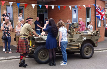 Photo 20  - 2014 Exhibition - Phil with his WW2 US Army Jeep